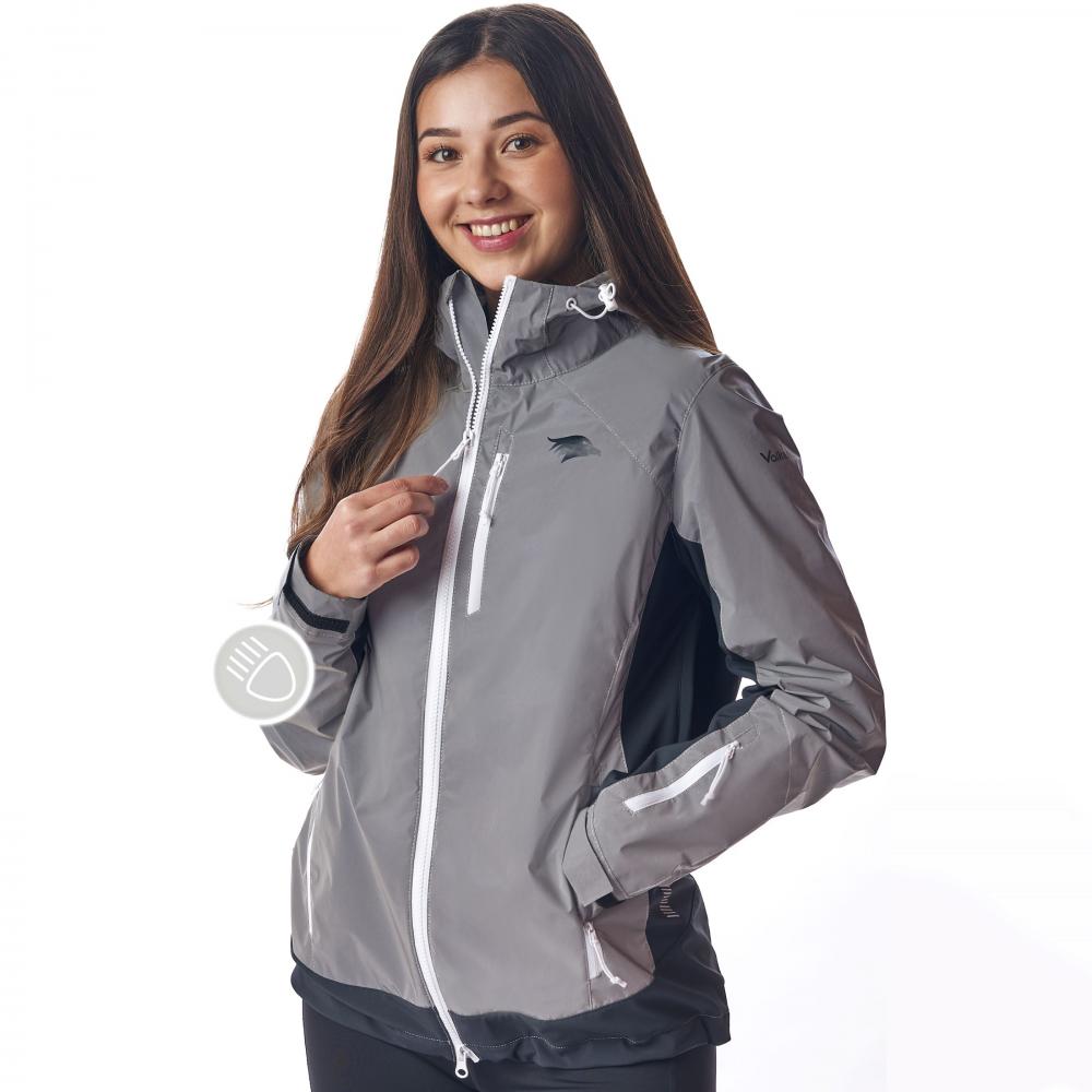 Valkental Damenjacke Softshell S grau