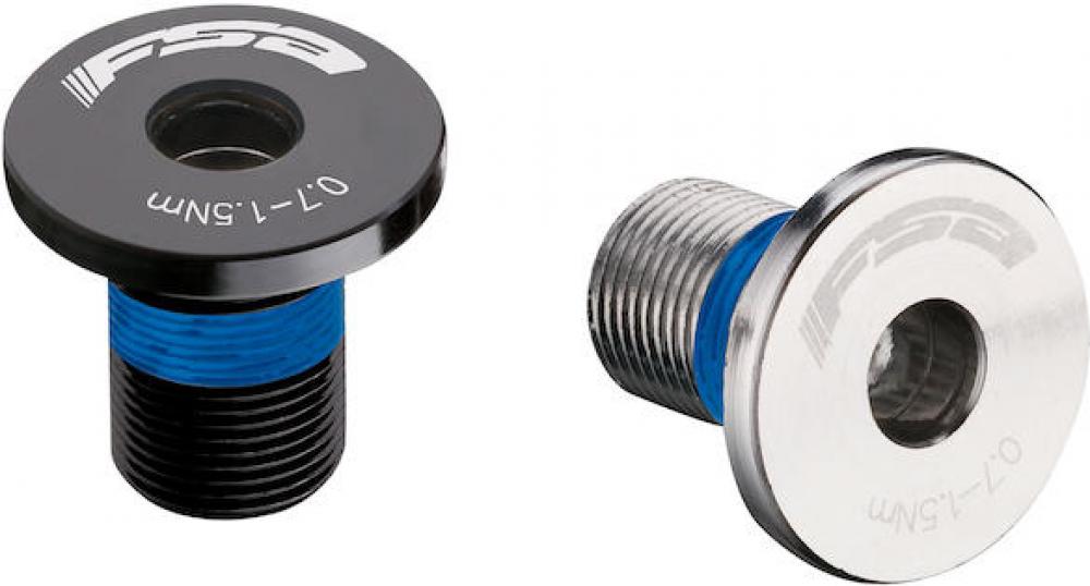 FSA Kurbelschrauben M8 Silber - Chromoly-Stahl Paar mit Self-Extracting