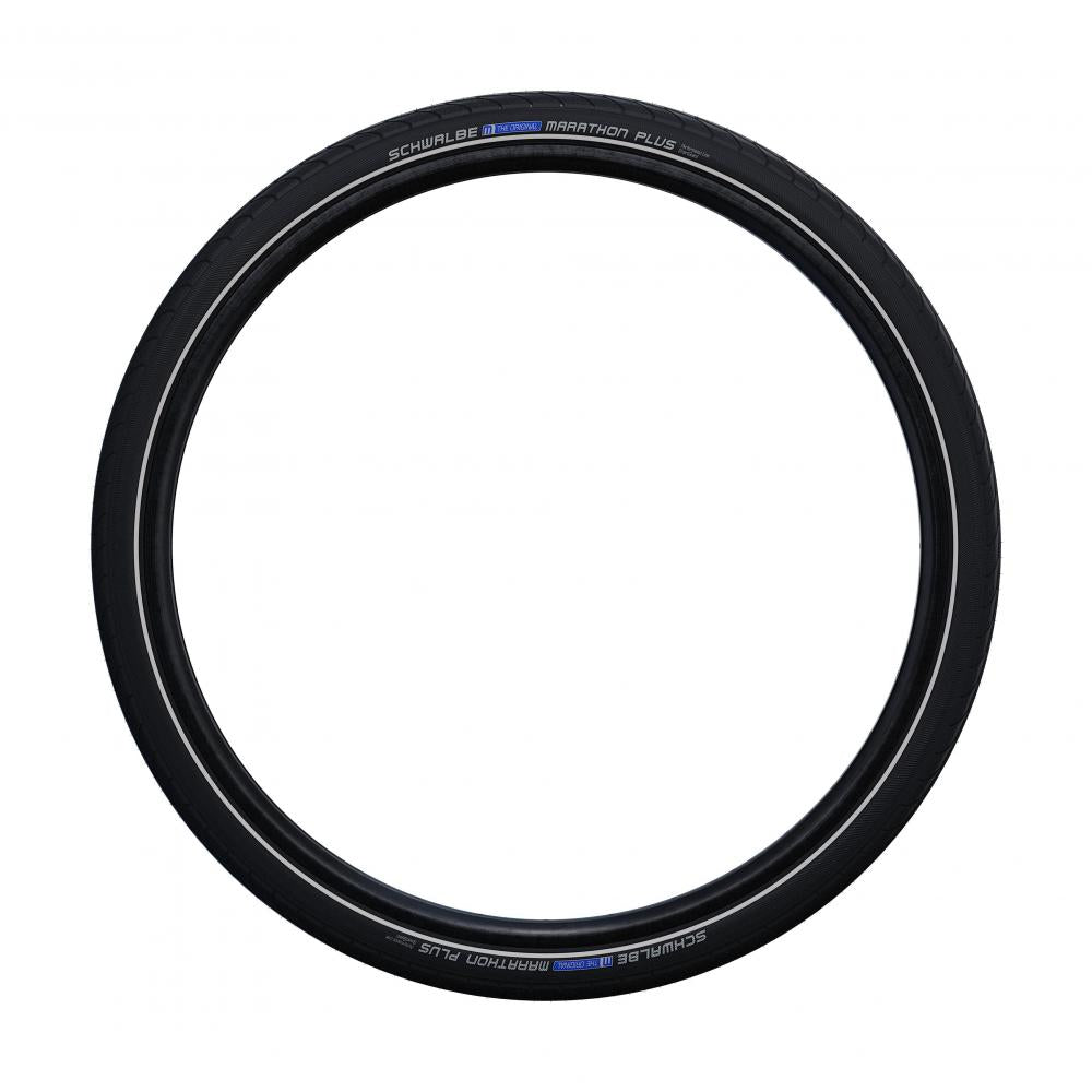 Schwalbe Marathon Plus 16x1.35" schwarzer Fahrradreifen mit Reflexstreifen, unplattbar, SmartGuard Pannenschutz.