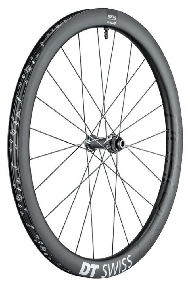 DT Swiss Laufrad GRC 1400 Spline Disc 584 x 24 mm schwarz - aerodynamisches Carbon-Gravel-Hinterrad