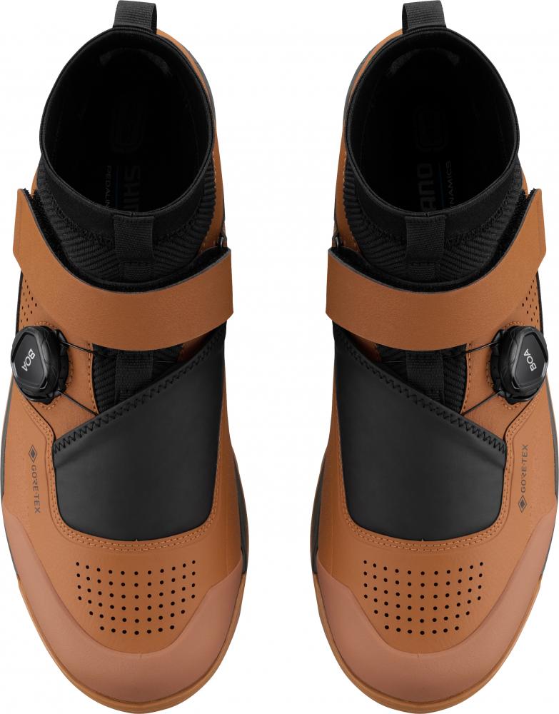 SHIMANO Fahrradschuhe GE900GTX Herren/Damen MTB SPD Größe 40 Braun - wasserdicht mit GORE-TEX