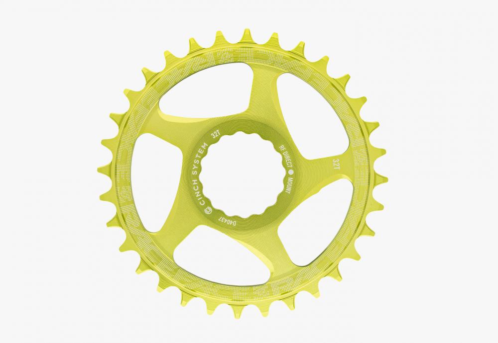 Race Face Cinch Direct Mount Kettenblatt 30 Z., 52 mm, grün - effiziente Kraftübertragung