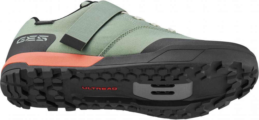 SHIMANO Fahrradschuhe GE500 MTB SPD Fahrradschuhe Größe 45, Grün