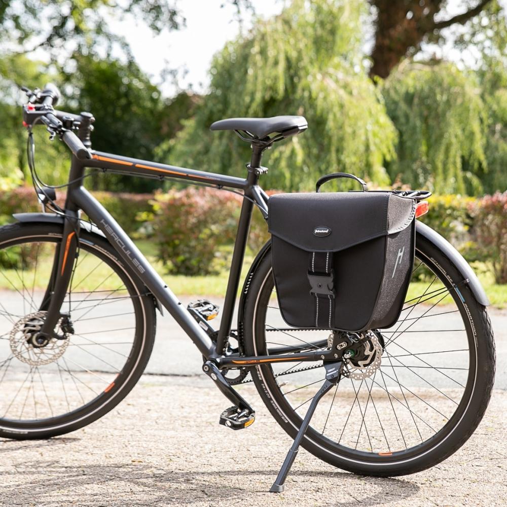Haberland Einzeltasche 16l Classic schwarz - robuste Gepäckträgertasche für Alltag und Tour