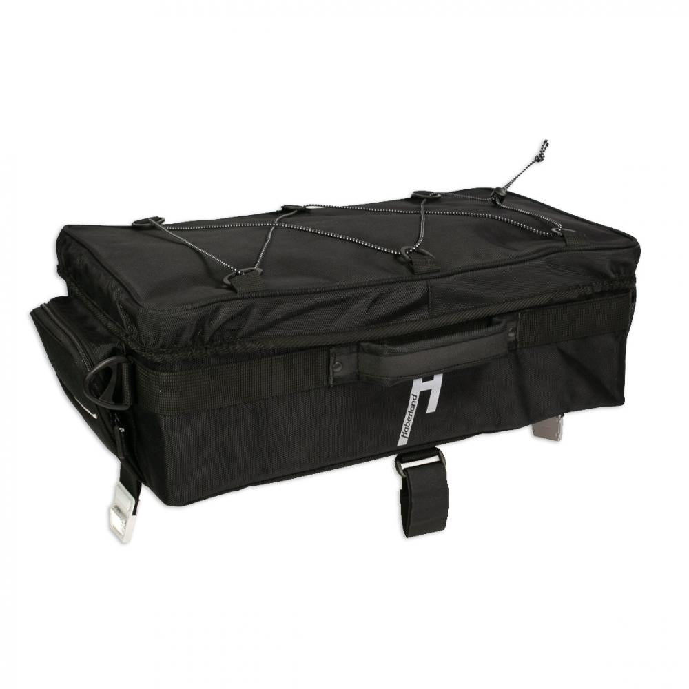 Haberland Topcase Touring Max schwarz - geräumige Gepäckträgertasche für Touring & Alltag