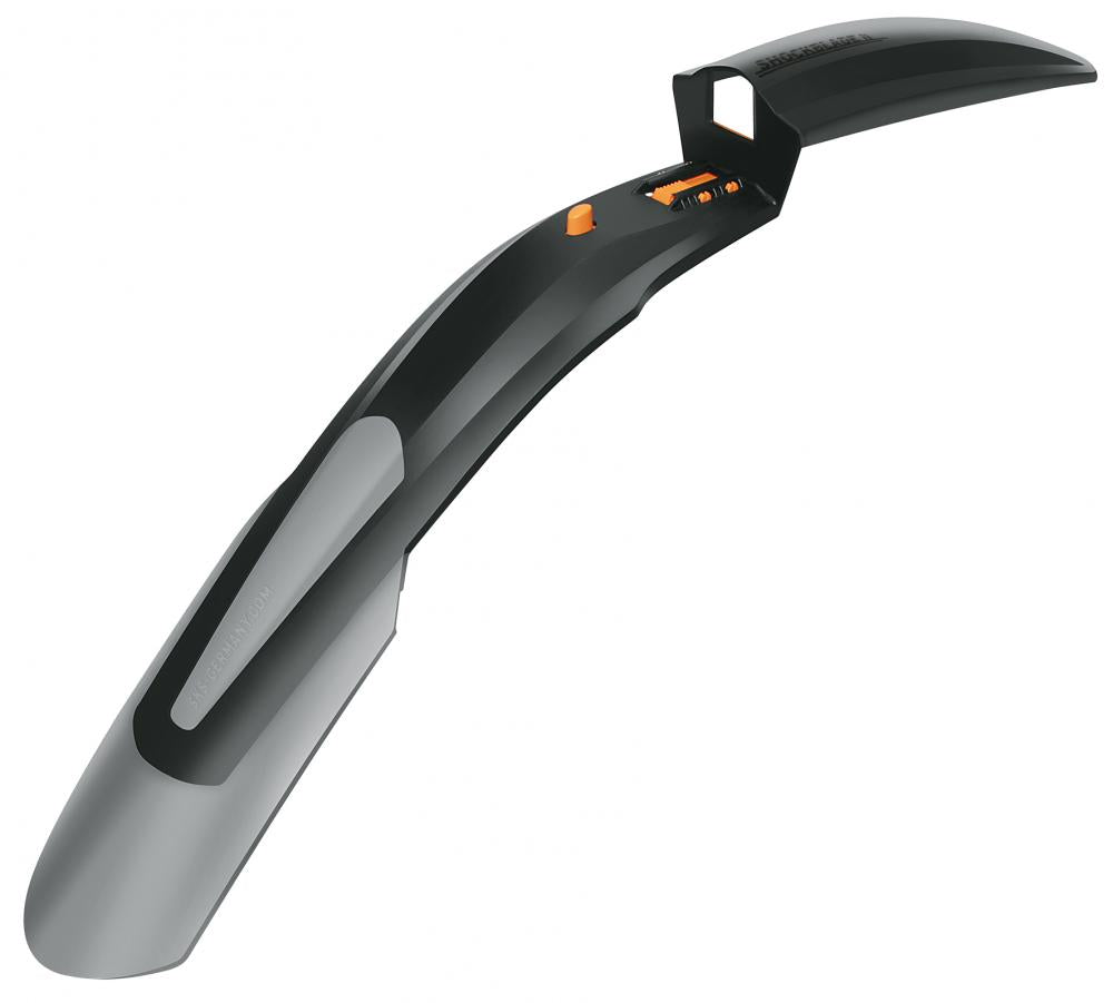 SKS Shockblade Schutzblech für 28/29 Zoll Fahrräder, 2-Komponenten-Kunststoff, Quick-Release, bis 3.0 Zoll Reifen.