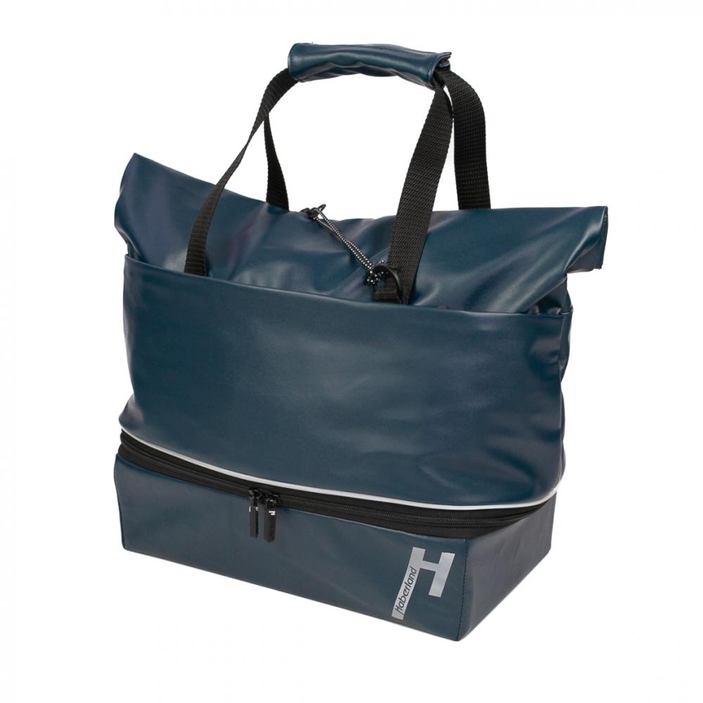 Haberland Gepäckträgeraufsatztasche Lena blau - praktische Racktime 1.0 Transportlösung