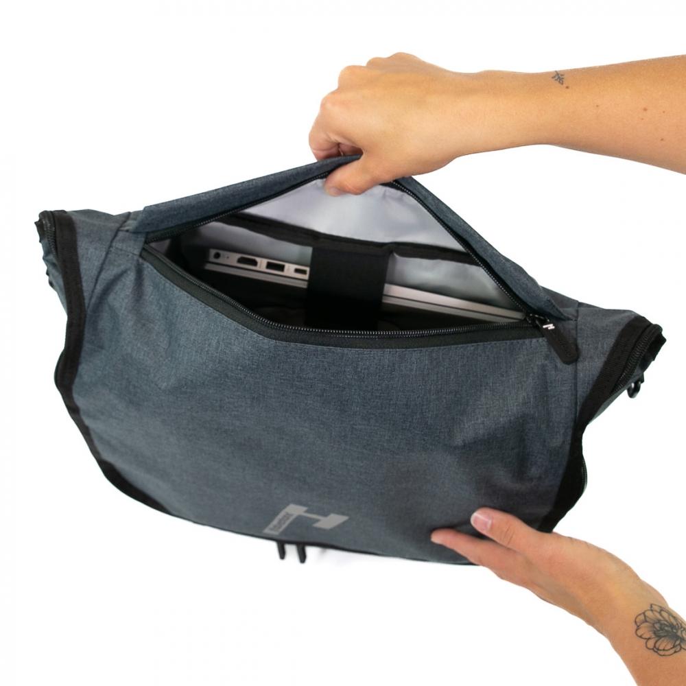 Haberland Bike-Rucksack Sporty anthrazit/reflex - vielseitiger Fahrradrucksack mit Regenschutz