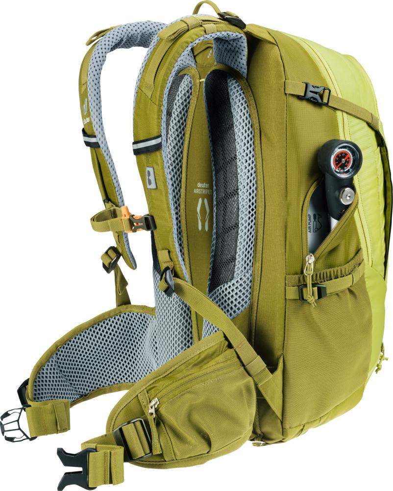 Deuter Trans Alpine 24 Fahrradrucksack 24L Grün - Kompakter Tourenrucksack für Mountainbike-Tagestouren