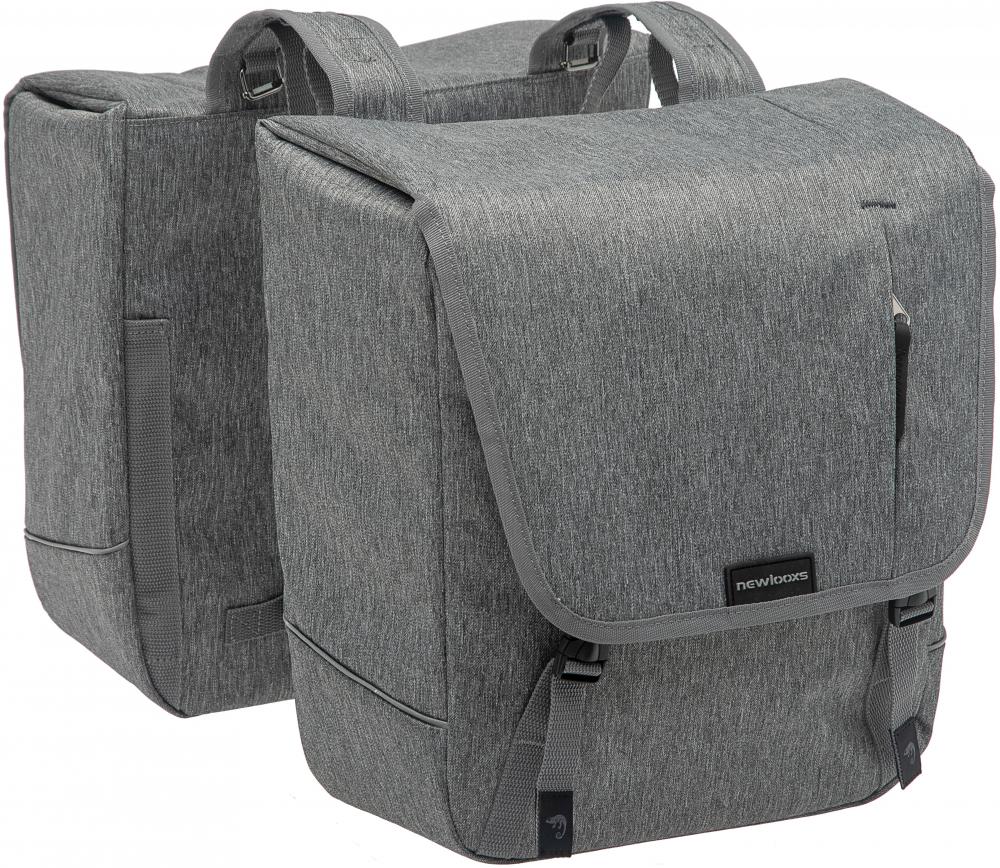 New Looxs Doppelpacktasche Nova Double Grey 2 x ca. 18 l Grey - geräumige, wetterfeste Lösung