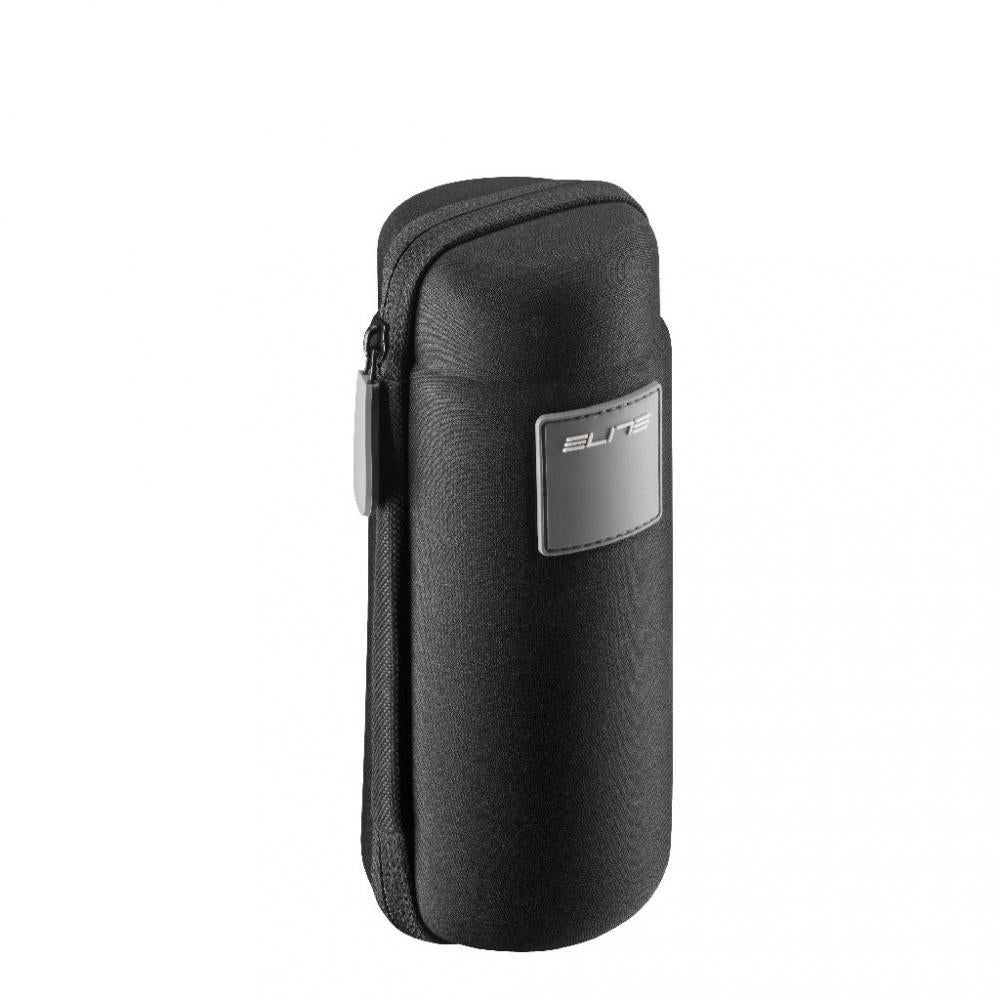 Elite TAKUIN Fahrrad-Werkzeugflasche, schwarz, wasserdicht, 500ml, mit grauer ELITE Grafik.