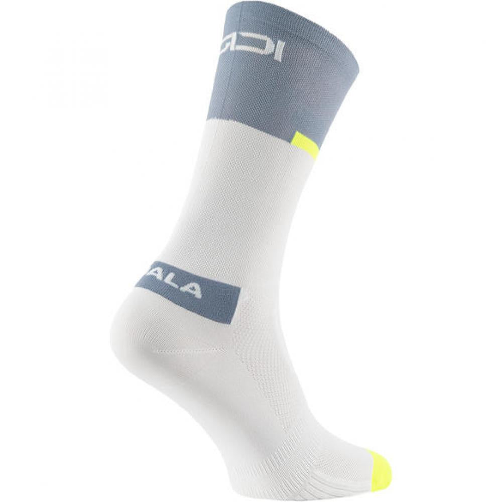 Sidi Socken NEO white grey 44-46 Weiß/Grau - atmungsaktive Radsocken mit Q-Skin