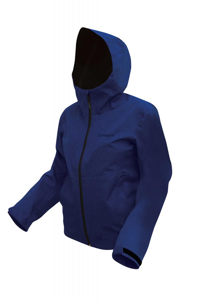 CHIBA Rainjacket Herren - wasserdichte, atmungsaktive Radjacke, marine, Größe L