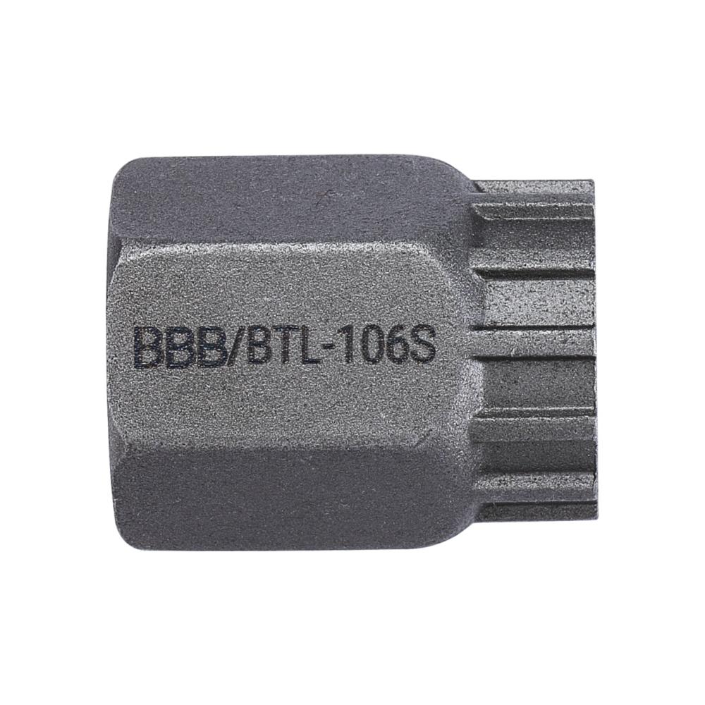 BBB Cycling Zahnkranzabzieher LockPlug 1/2 inch silber - präziser Kassette- und Center-Lock-Schlüssel
