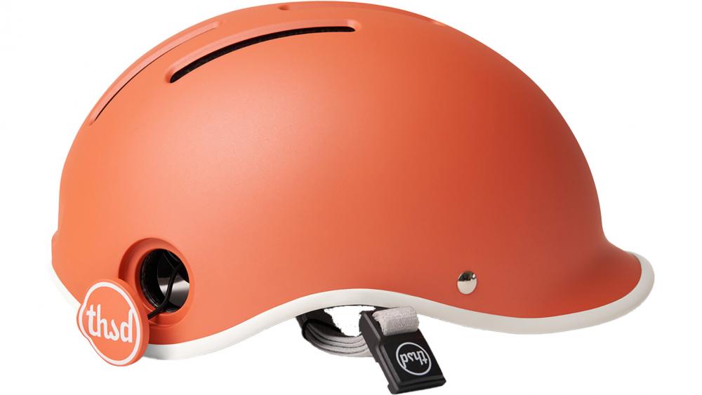 Thousand Heritage 2.0 Apricot Crush L Fahrradhelm 59-62 cm - Retro Design, Belüftung, Magnetverschluss, vegan Lederdetails, CPSC/EN1078 zertifiziert