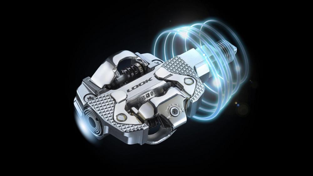 Look X-Track Power Dual Pedale - Dual-Powermeter (links/rechts), SPD-kompatibel, 60 h Akku, IPX7, 404 g Paar, silber