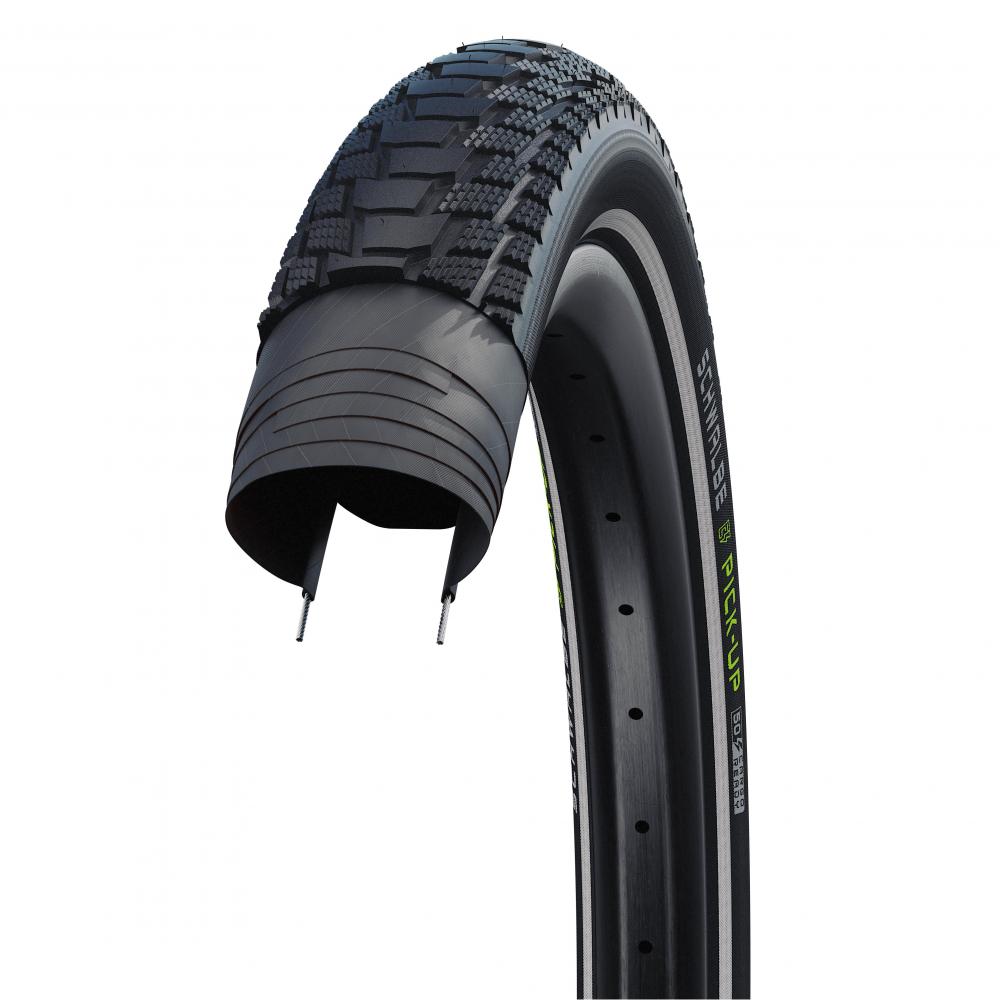 Schwalbe Reifen Pick-Up 24x2.60\" 65-507 schwarz Reflex E-50 HS609 Draht