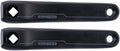 CONTEC Kurbelsatz "Crank"nSB-verpackt, ohne Kettenblatt, 170mm, 10 mm Offset, rechts / links, AluminiumnPassend für 4-kant, u.a. Ananda, Bafang, JIS (Yamaha etc.), Panasonic, Shimano, schwarz
