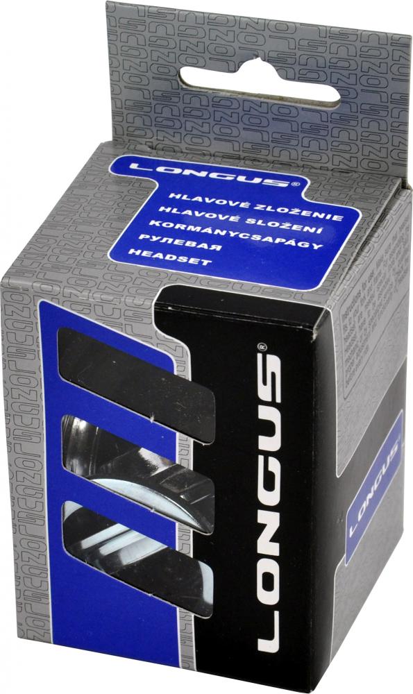 Longus Steuersatz HS 2 1-1/8" semi-integriert schwarz - präzise Lenkperformance