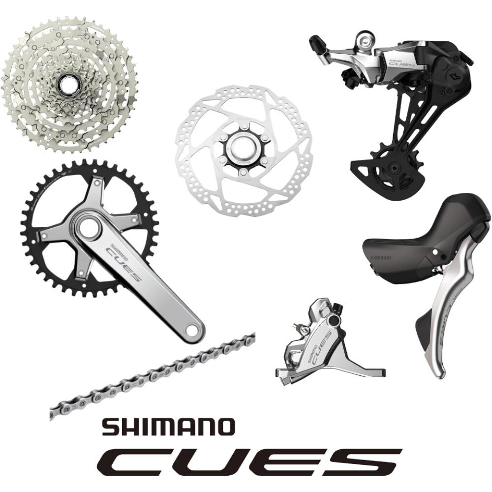 SHIMANO Gruppe CUES Silver Edition 10 Silver - komplette Dropbar-Schalt- und Bremsgruppe
