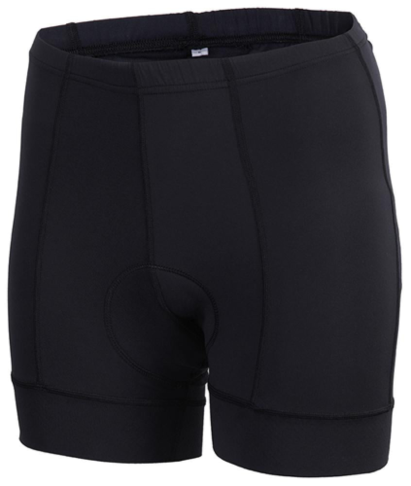 CHIBA Hose Damen - Radhose mit Sitzpolster, atmungsaktiv, schwarz, Größe M