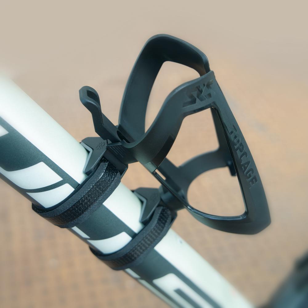 SKS Flaschenhalter Anywhere Topcage Schwarz - Robuster Flaschenhalter für alle Fahrradtypen