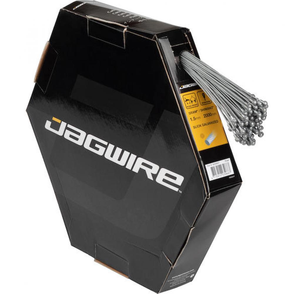 Jagwire Bremszug Road Sport Stahl verzinkt 1.5 x 2000 mm Silber - präzise Rennrad-Bremsperformance