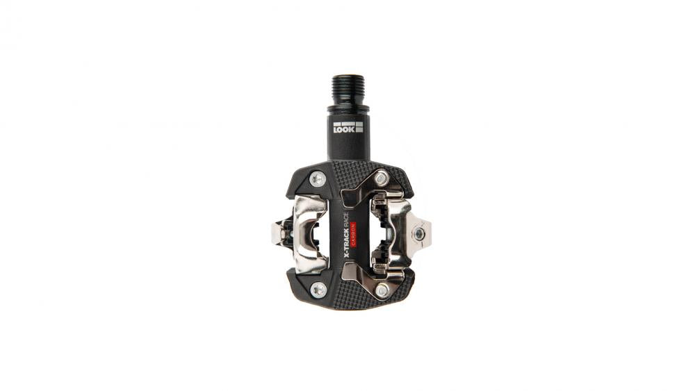 LOOK X-Track Race Carbon Klickpedale schwarz - Cross-Country MTB-Pedale, Carbonkörper, SPD kompatibel, 515 mm² Kontaktfläche, 6-14 Nm Einstellbare Spannung