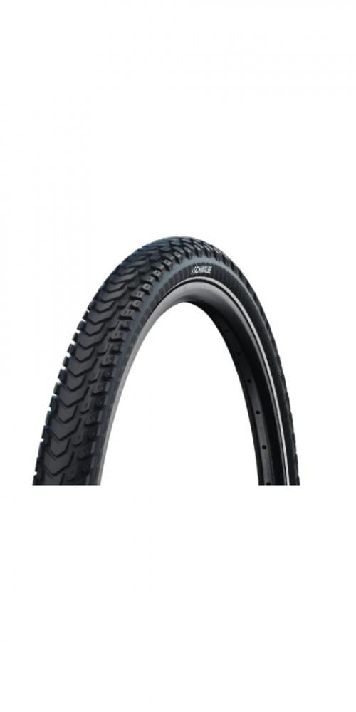 Schwalbe Faltreifen Marathon Mondial Pro Evolution 57 Schwarz, ultimativer Reise-Reifen mit Profil und Reflexstreifen.