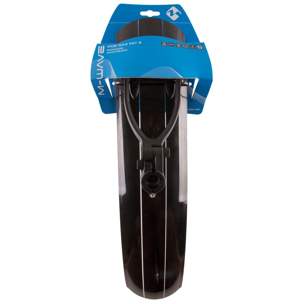 M-WAVE Mud Max Fat R Hinterrad-Schutzblech 24-29 Zoll robuster Spritz- und Schmutzschutz für Fatbikes