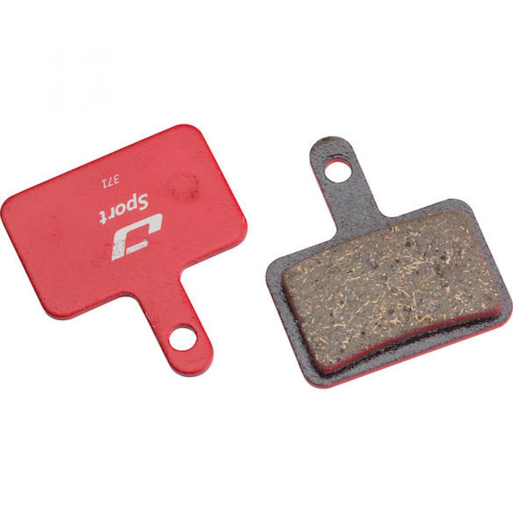 Jagwire Bremsbeläge Disc Sport Semi-Metallic - Shimano/Tektro kompatibel, Rot