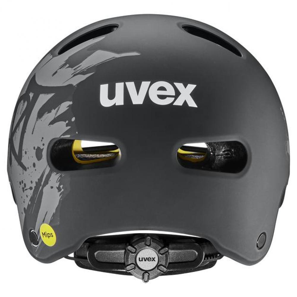 uvex kid 4 style MIPS dirt black matt Kinderhelm (51-55 cm) mit MIPS-System und Belüftungsschlitzen.