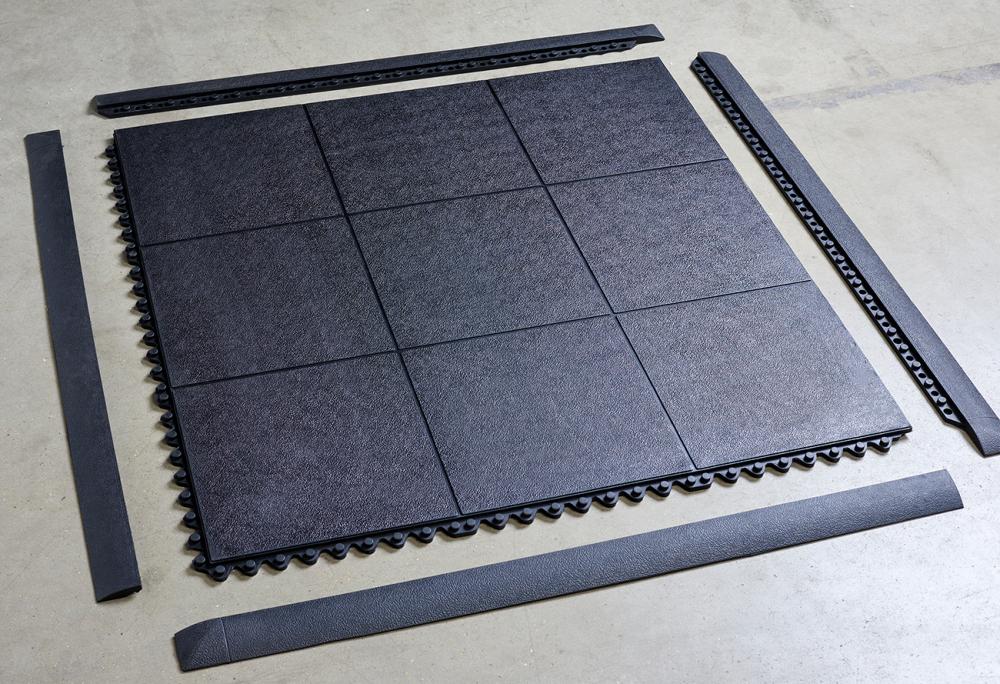 VAR Bodenkante Schwarz MO-51001 Männlich M Schwarz - sichere Abschlusskante für Bodenmatten