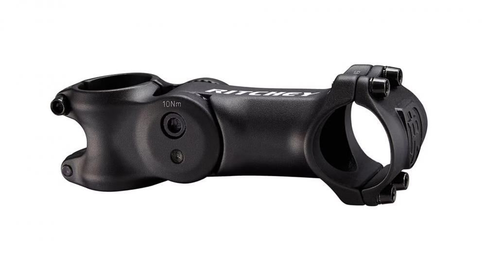 Ritchey 4-Axis Adjustable Vorbau 120 mm, 31,8 mm Klemmung, stufenlos verstellbar von +55° bis -55°, 3D-geschmiedetes 6061 Aluminium, 42 mm breite Frontkappe, schwarz-matt