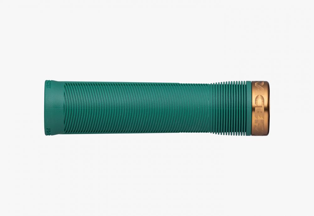 Race Face Chester Lock-On Griff 136/34mm forest green/kashmoney - sicherer Halt am Bike