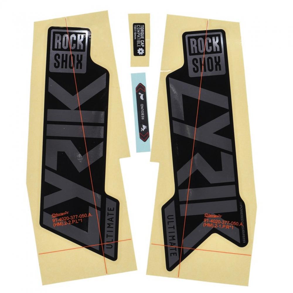 RockShox Gabel Decal-Kit Lyrik Ultimate 27|29 Zoll 11.4018.105.048 gloss Polar-Folie für schwarz