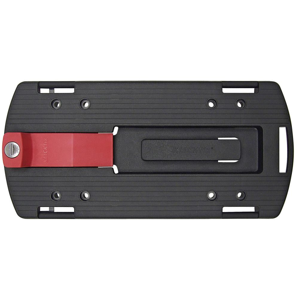 KLICKfix GTA Gepäckträgeradapter abschließbar - Schwarz-Rot