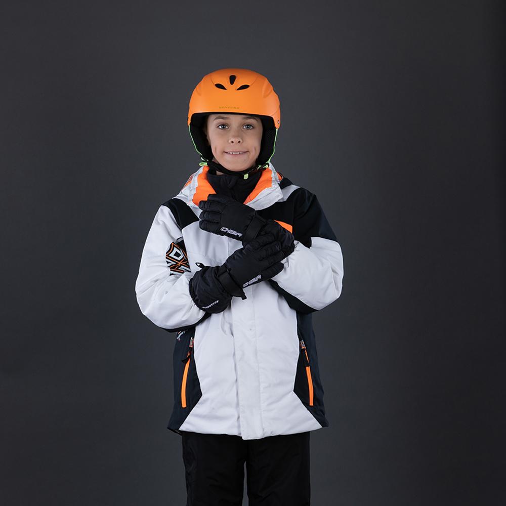 CHIBA Kids Allround Finger - wasserdichte Kinder-Radhandschuhe, Größe 6, schwarz