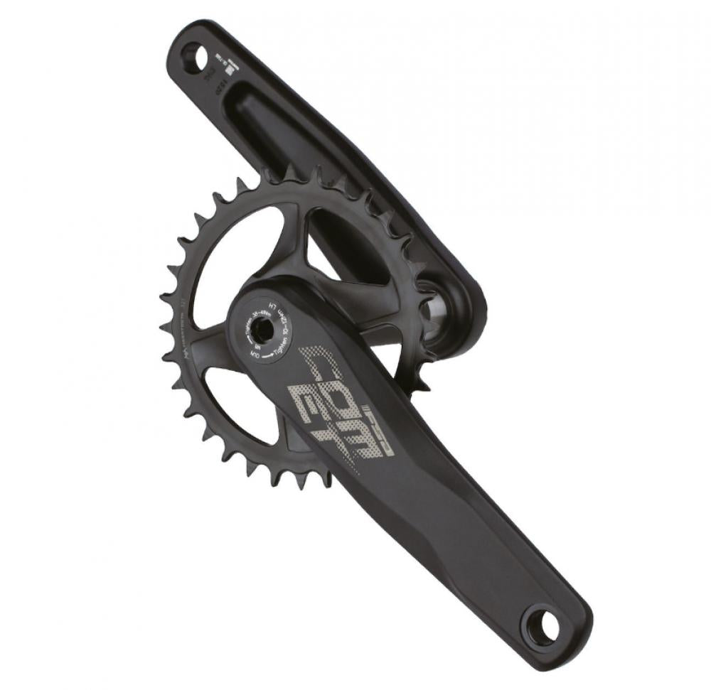 FSA Kurbelgarnitur Comet Modular Megaexo 1x 175 mm Schwarz - steife, leichte Trail-Kurbel