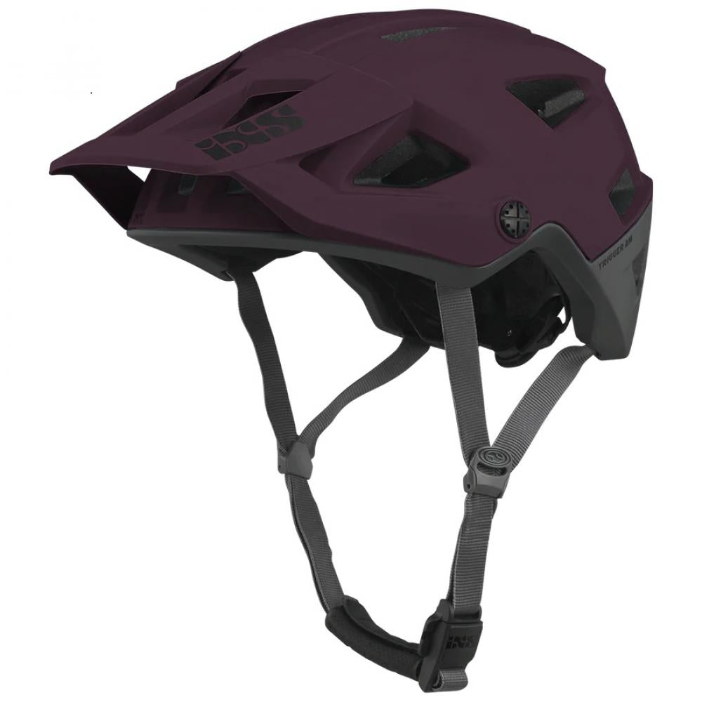 IXS Sports Division iXS Trigger AM helmet M Raisin - leichter All-Mountain-Fahrradhelm mit Top-Belüftung