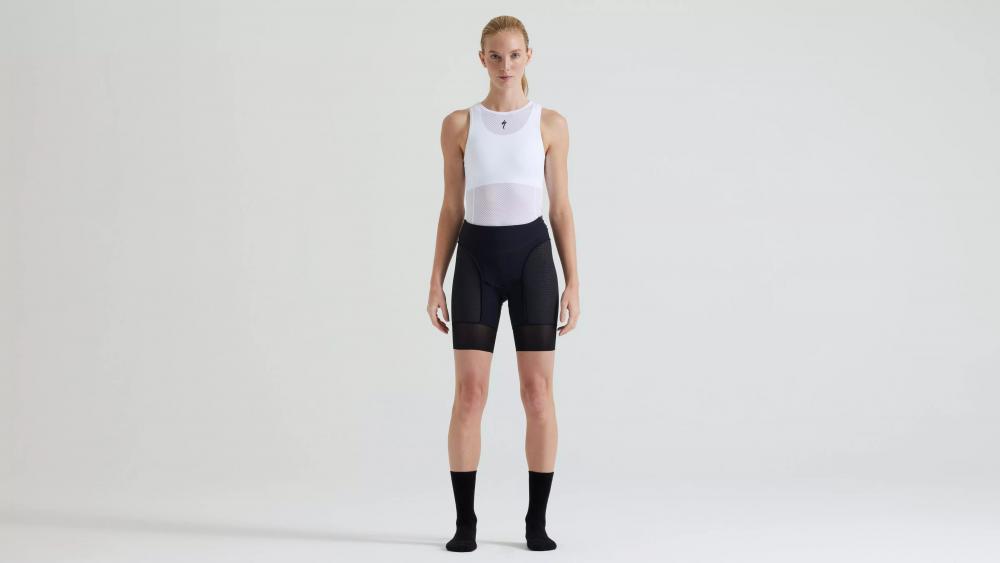 PRIME SWAT LINER SHORT WMN BLK S - Damen Radhose mit Sitzpolster Schwarz - Bekleidung