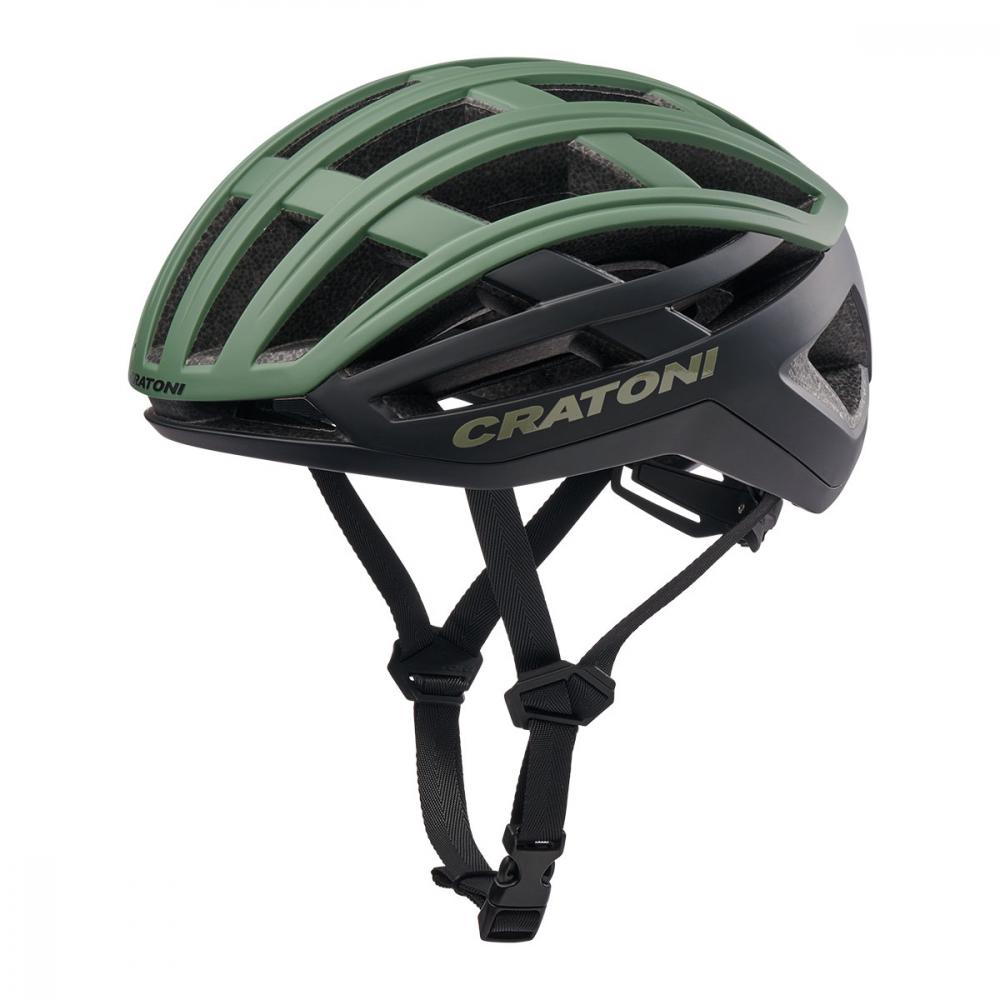 Cratoni Fahrradhelm C-AirLite sage-black matt Größe S-M (52-56 cm)