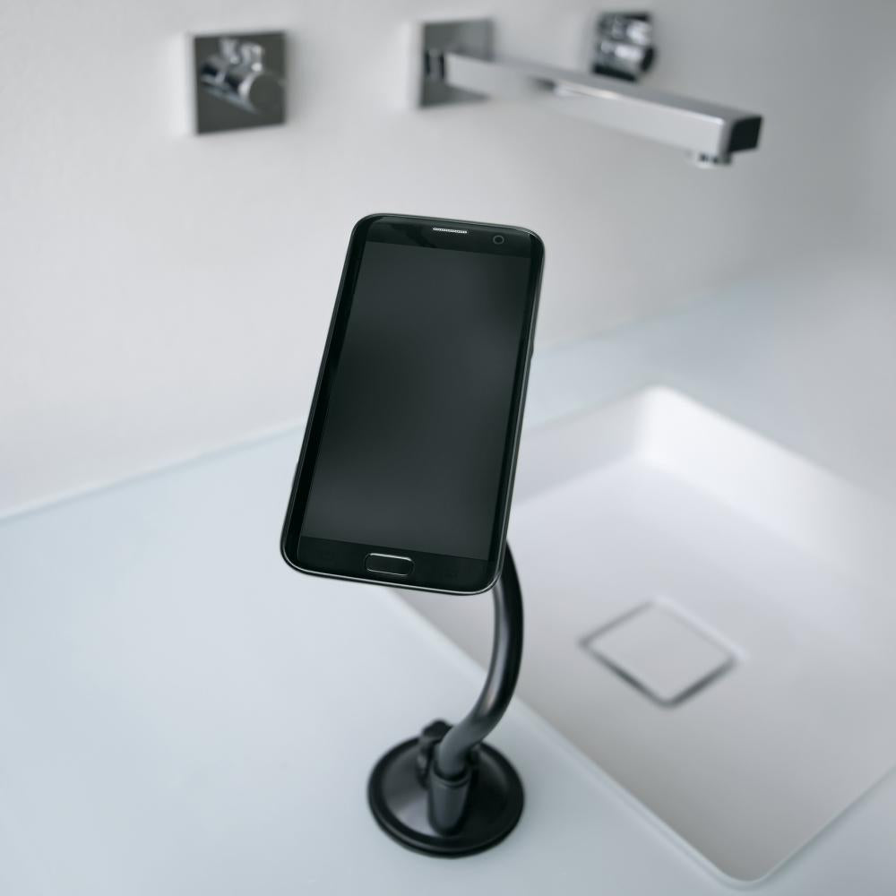 SKS COMPIT FLEXX Smartphone-Halterung flexible Handyhalterung mit Flexarm und Saugnapf für alle glatten Oberflächen, ideal für Auto, Küche und Arbeitsplatz