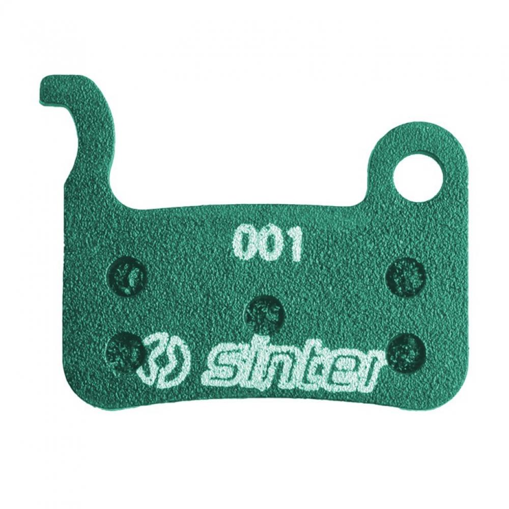 Grüner Sinter 001 Scheibenbremsbelag organisch für Shimano A MTB Race.