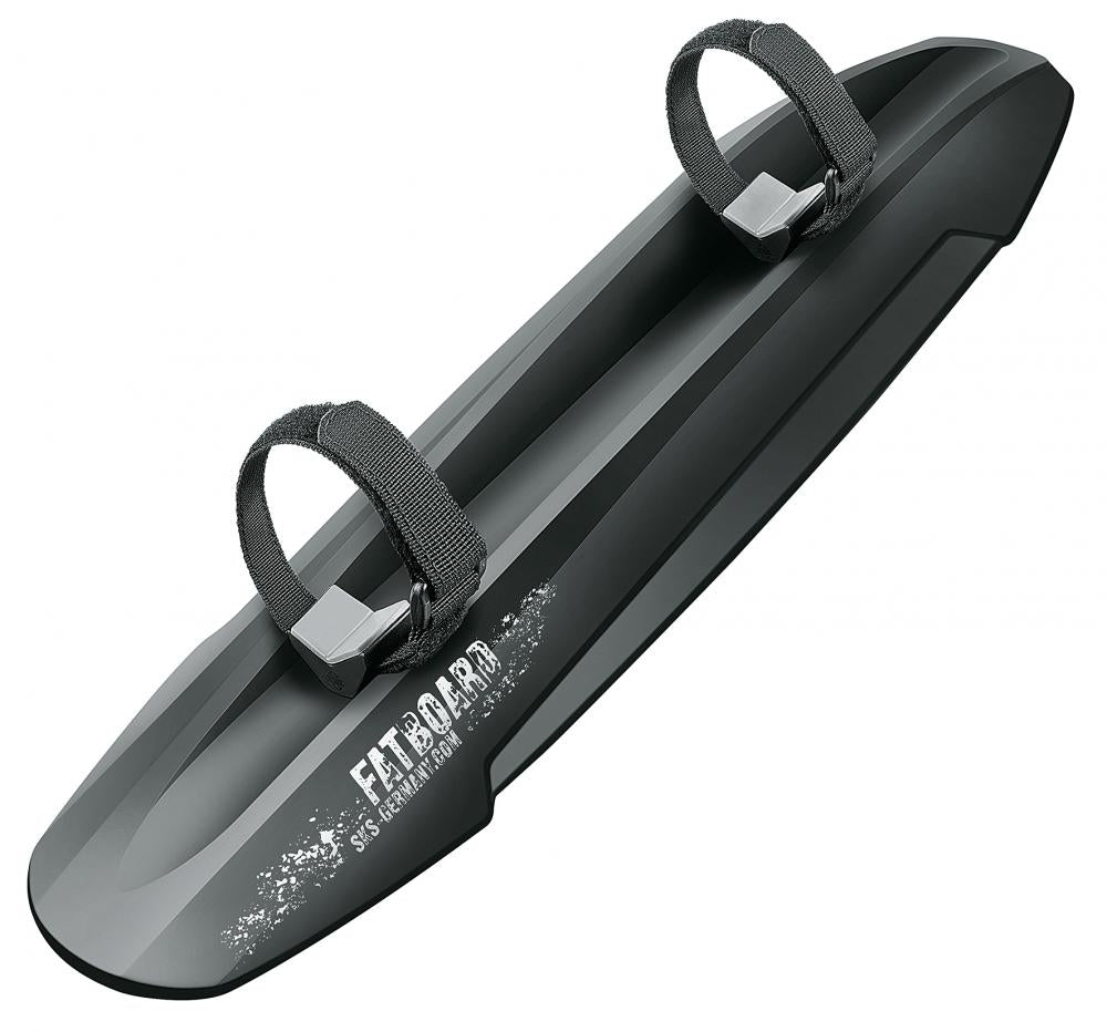 SKS Schutzblechset Fat Board Schwarz - Robuste MTB Steckschutzbleche für Fatbikes, vorne & hinten, einfache Montage, optimaler Spritzschutz