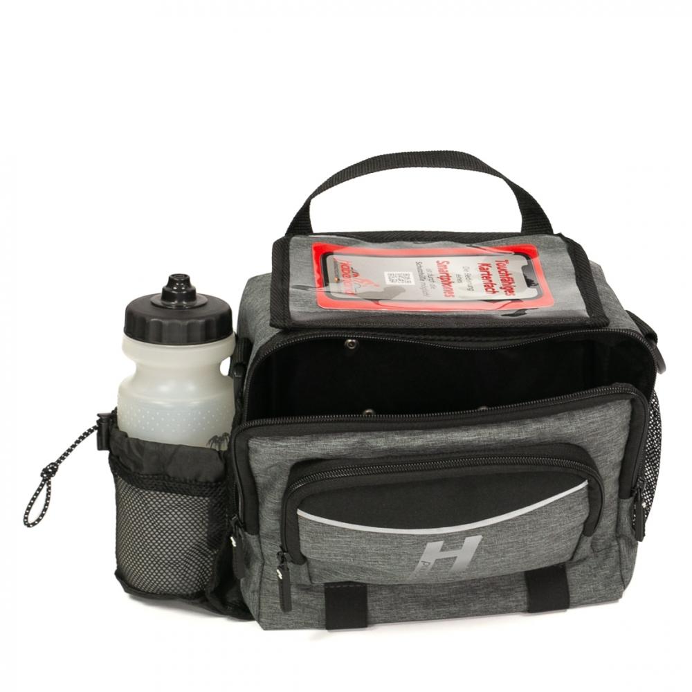 Haberland Lenkertasche 6l Bottle grau - praktische Fahrrad-Lenkerbag mit KLICKfix