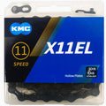 KMC X11EL BlackTech 11-fach Kette - 118 Glieder mit Double X-Bridge Technologie