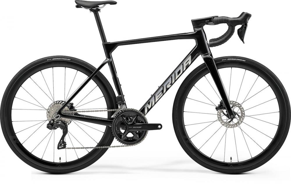 Merida SCULTURA LIMITED Rennrad - Größe XXS - metallic black-flash bcp - CF3 Carbonrahmen - Shimano 105 Di2 - Powermeter