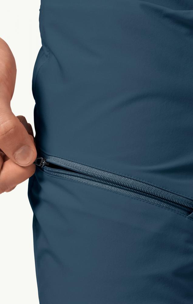 Jack Wolfskin Tourer Shorts M Synthetic Fiber Shorts Dark Sea Größe 56
