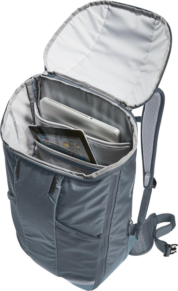 Deuter Rotsoord 25+5 Fahrradrucksack Graphite-Shale - Pendlerrucksack mit Helmhalterung